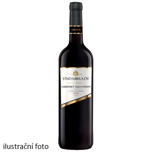 Víno Mikulov Cabernet Sauvignon 2022 pozdní sběr